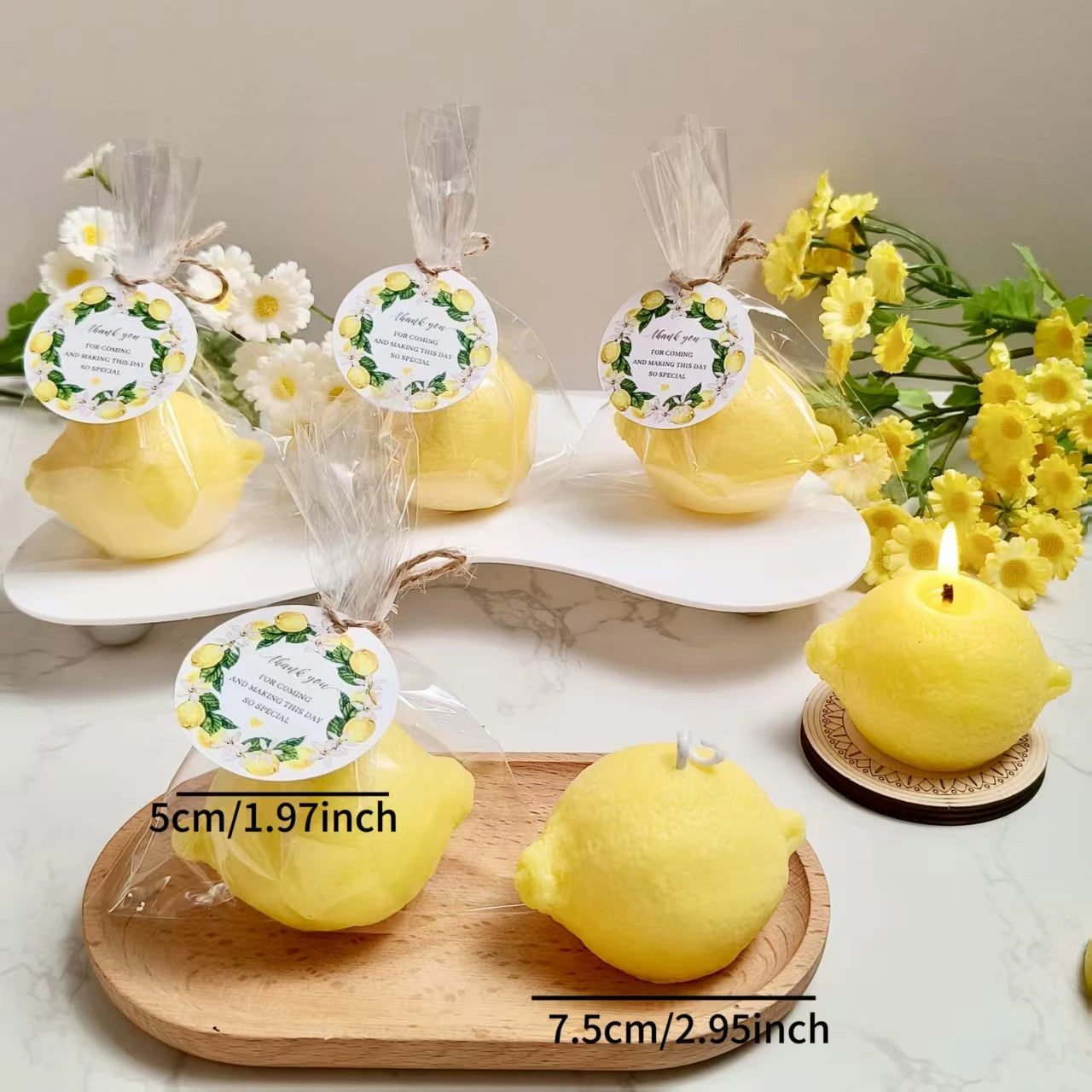 Lemon Scented Candles Pack