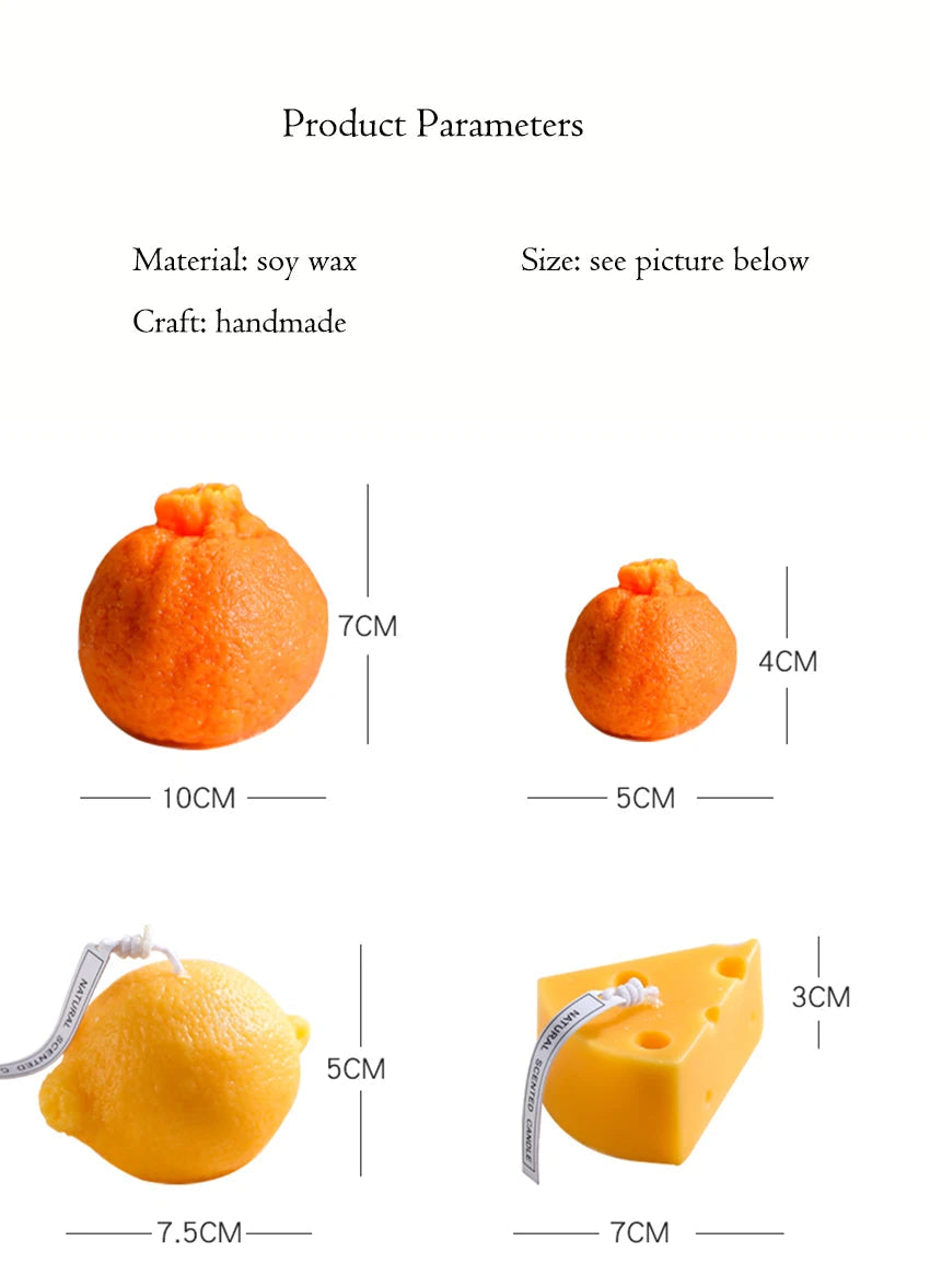 Orange, Lemon and Cheese Candle