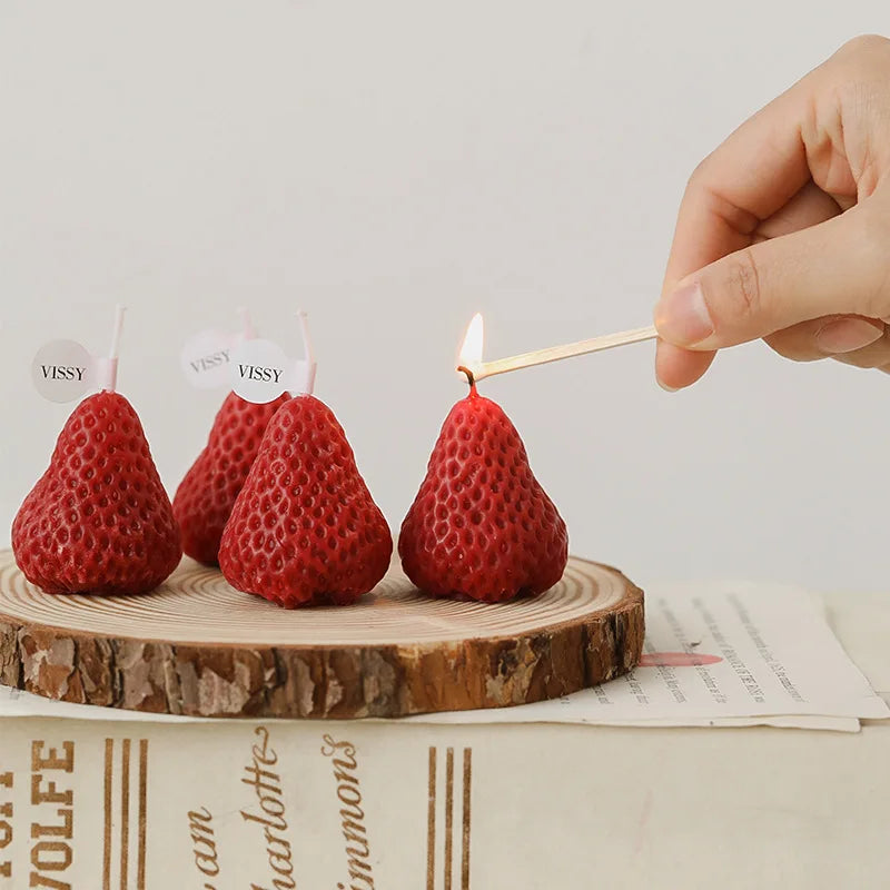 Strawberry Candles