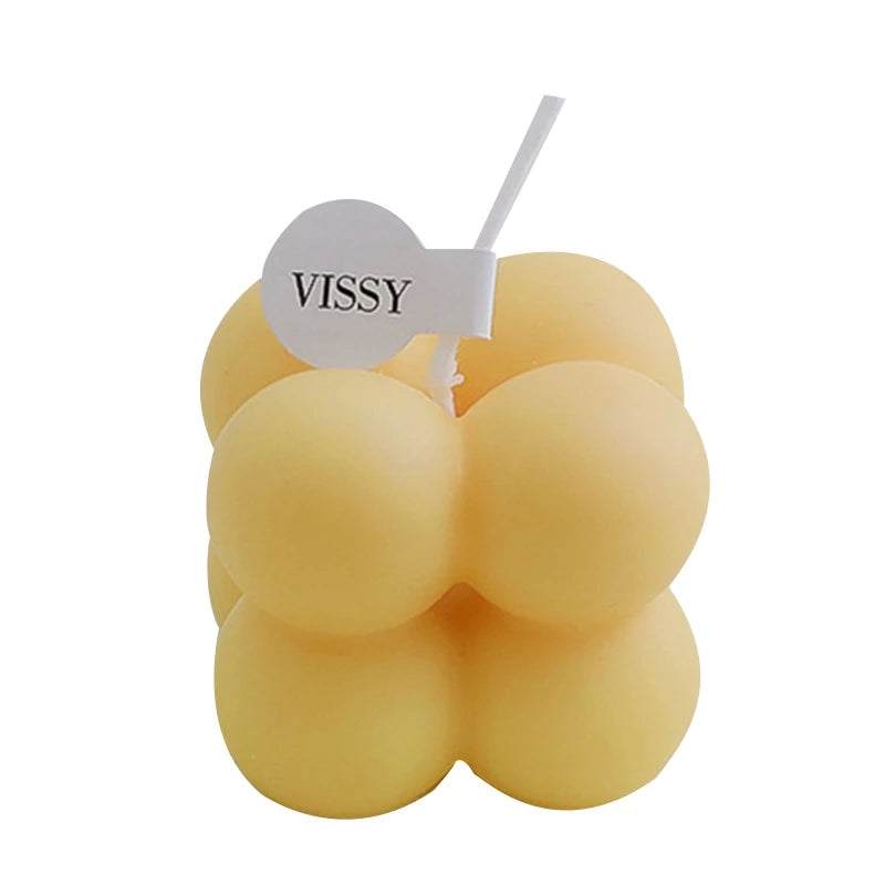 Small Scented Mini Cube Bubble Shaped Wax Candles