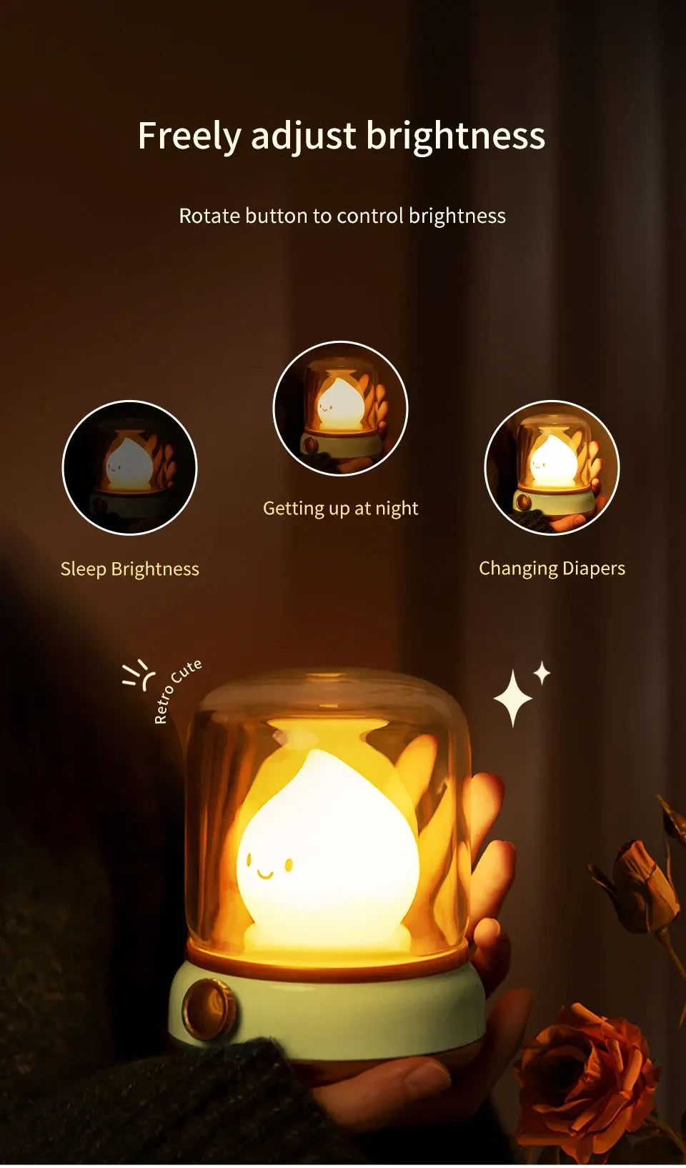 Mini Cute Flame Lamp