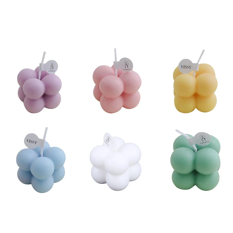 Small Scented Mini Cube Bubble Shaped Wax Candles