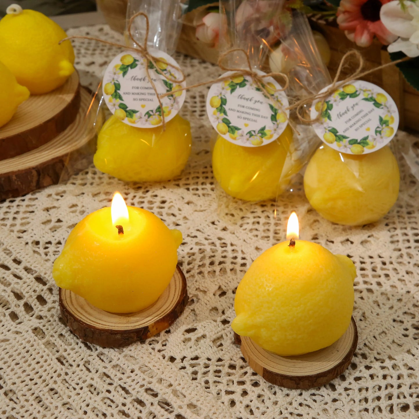 Lemon Scented Candles Pack