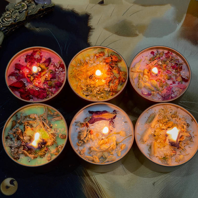 Crystal scented candles