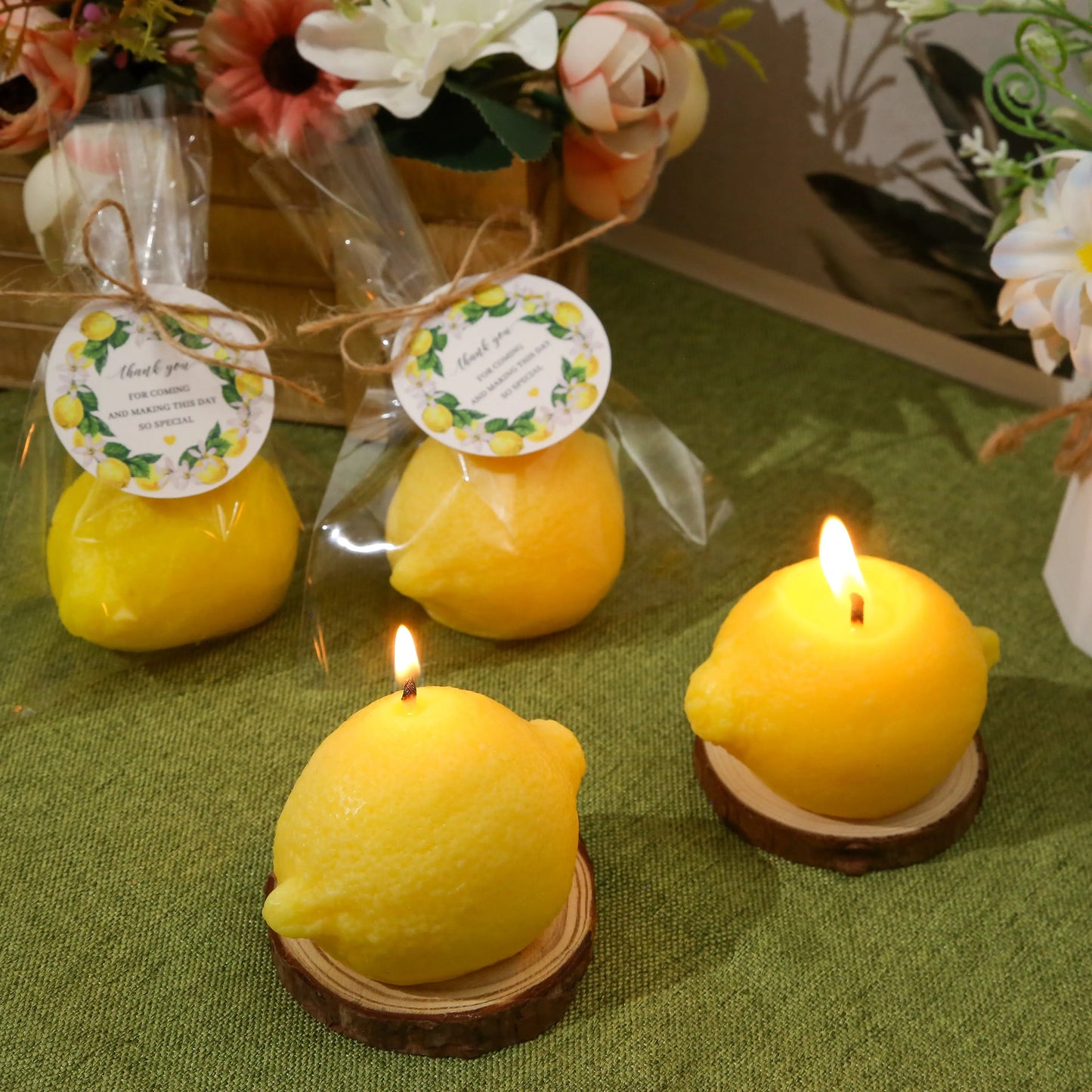 Lemon Scented Candles Pack