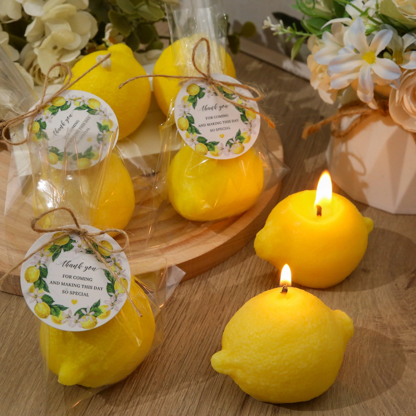Lemon Scented Candles Pack