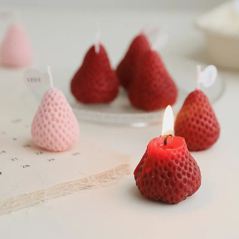 Strawberry Candles