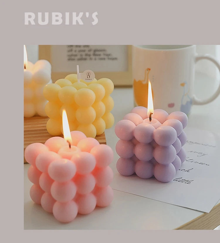 Bubble Cube Scented Candle
