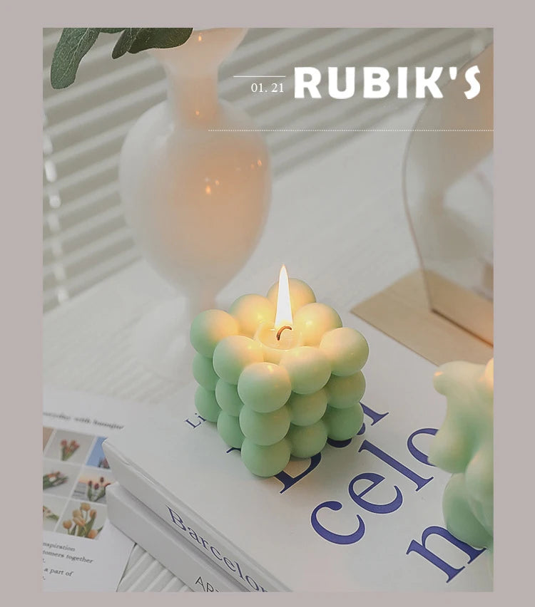 Bubble Cube Scented Candle